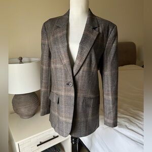 NWT Madewell Women’s Cardigan Blazer in Plaid Size Small